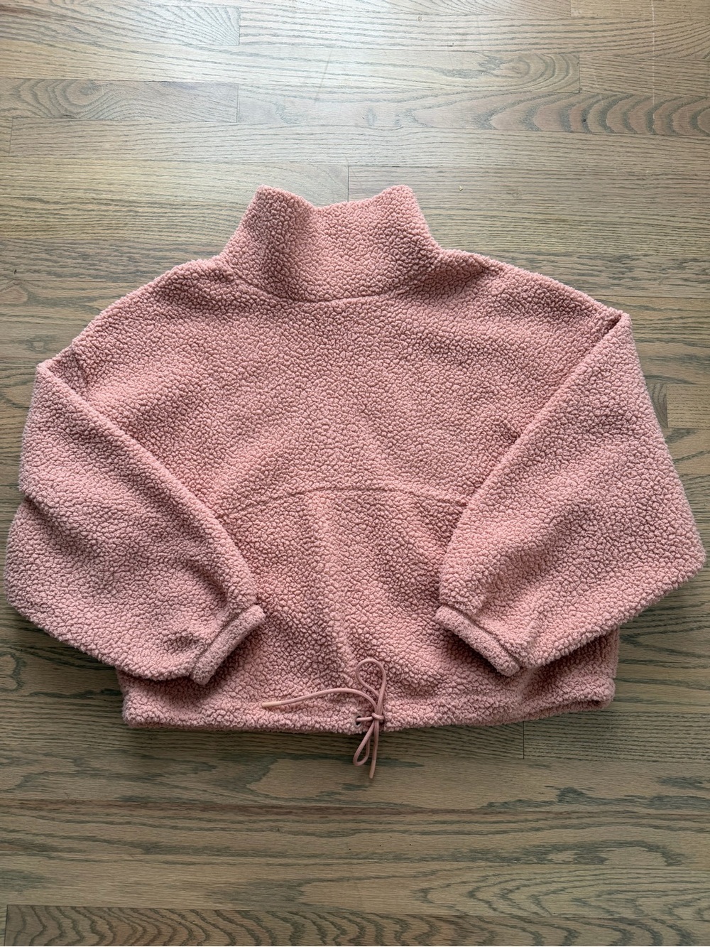 Old Navy Dusty Rose Sherpa Turtleneck Pullover